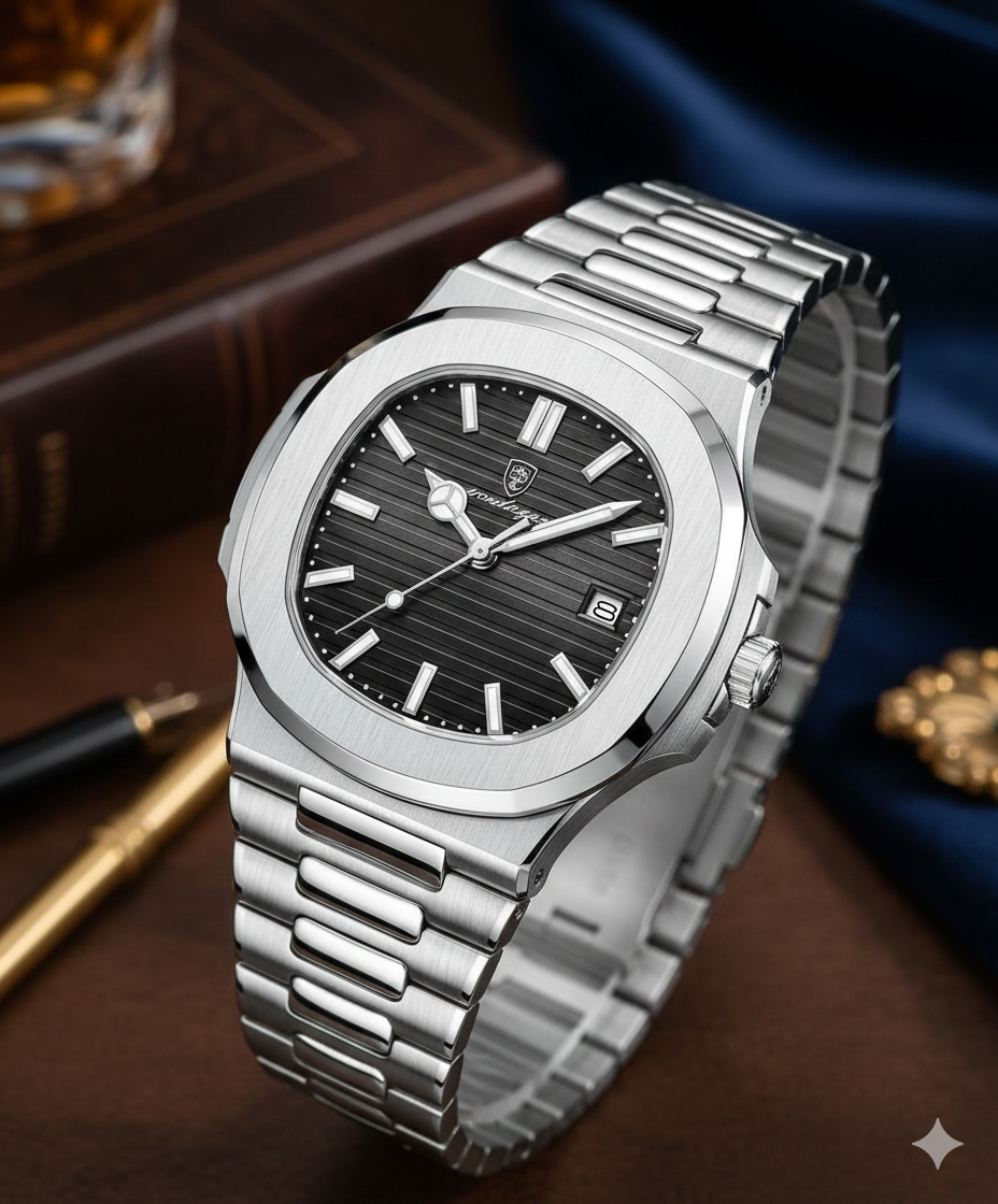 Poedagar Men's Luxury Quartz Watch \ Stainless Steel and Luminous